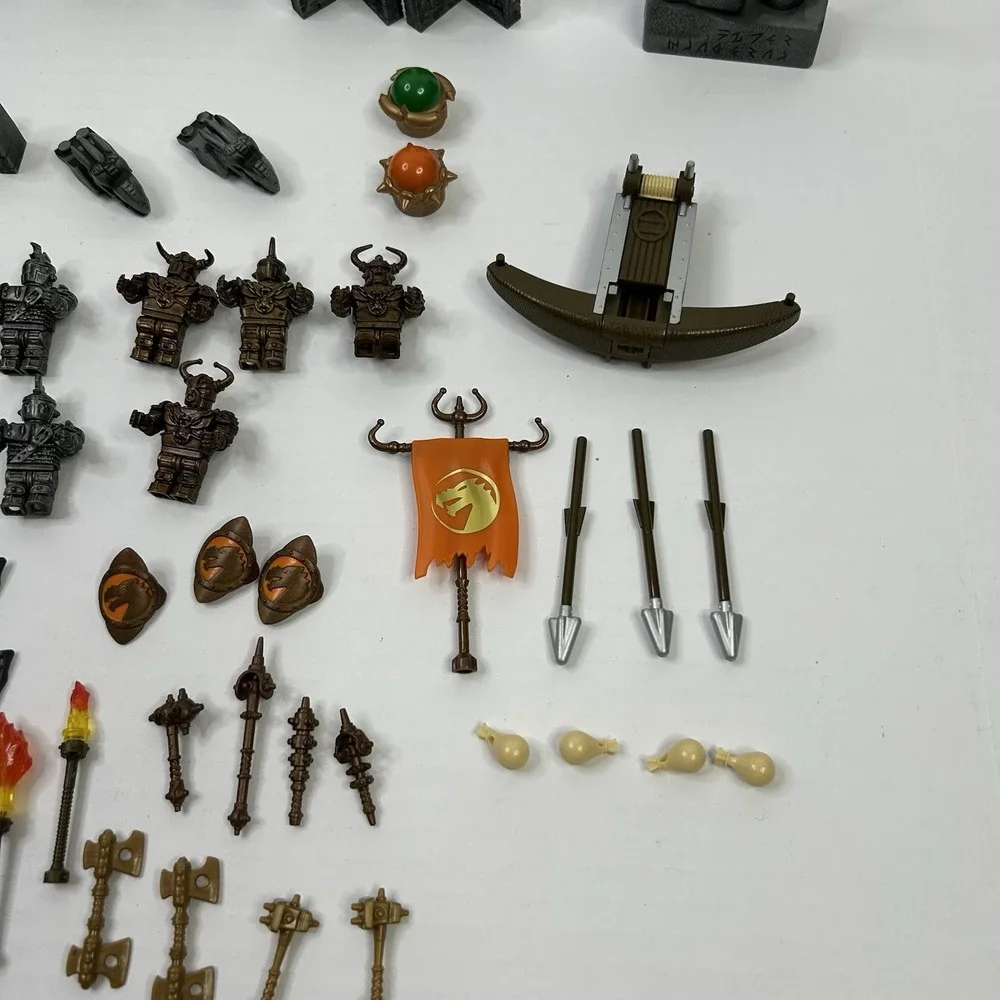 Mega Bloks Dragons Krystal Wars Figures Weapons Shields Accessories Mixed Lot